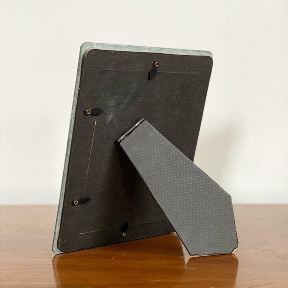 Vintage mirror in green marble frame, made in Taiwan - Picture 10 of 12